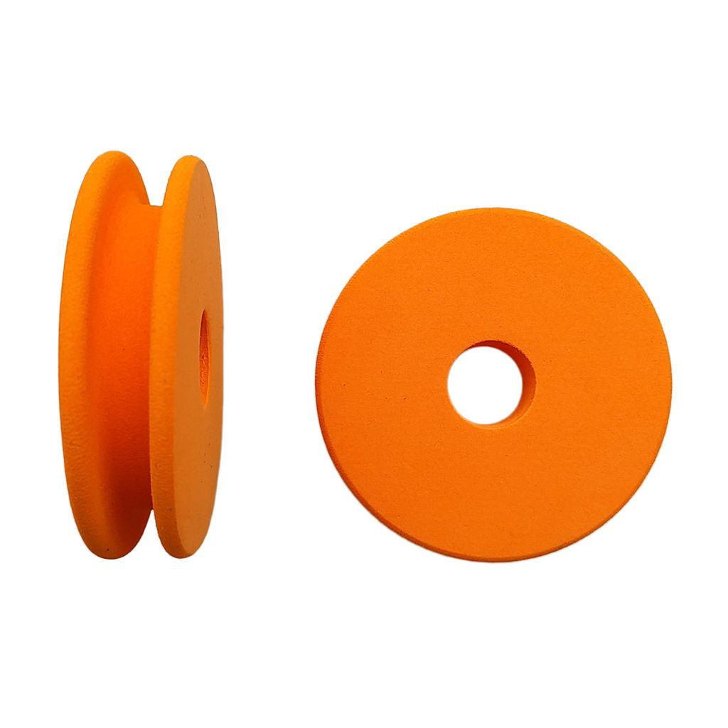 Pack Of 2 Durable Foam Line Spools Winding Board  Line Orange