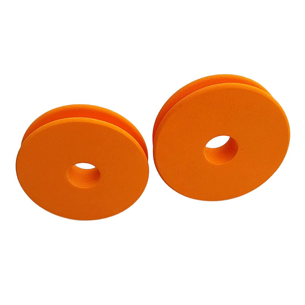 Pack Of 2 Durable Foam Line Spools Winding Board  Line Orange