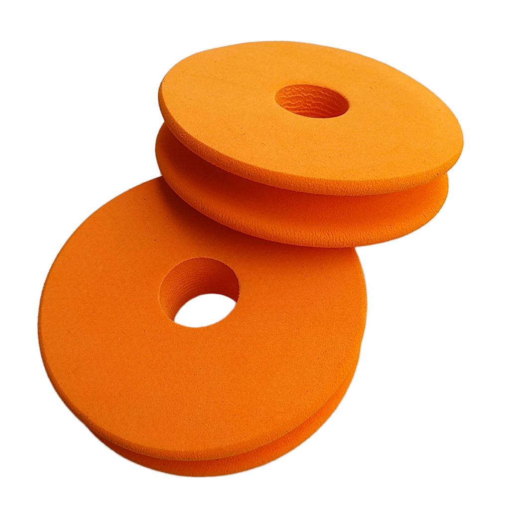 Pack Of 2 Durable Foam Line Spools Winding Board  Line Orange
