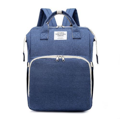 Backpack With Bed Baby Convertible Foldable Diaper Nursing Maternity Bag & Crib Bed Carry Cot With Cover + USB Charging Port