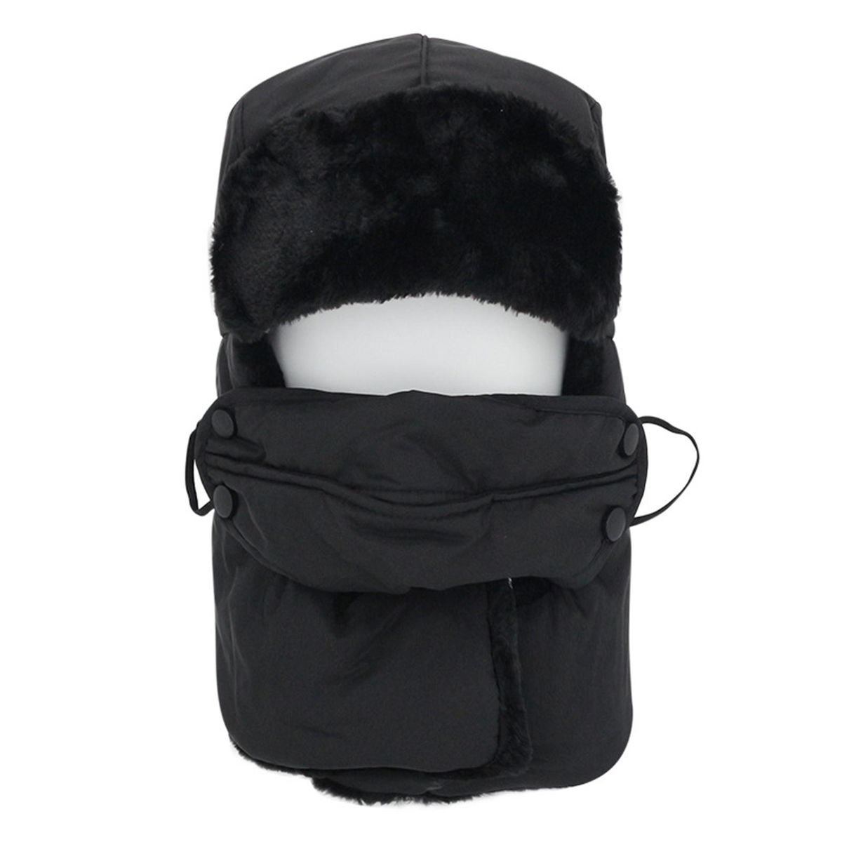 Warm Hat Autumn Winter Warm Hat And Scarf Black