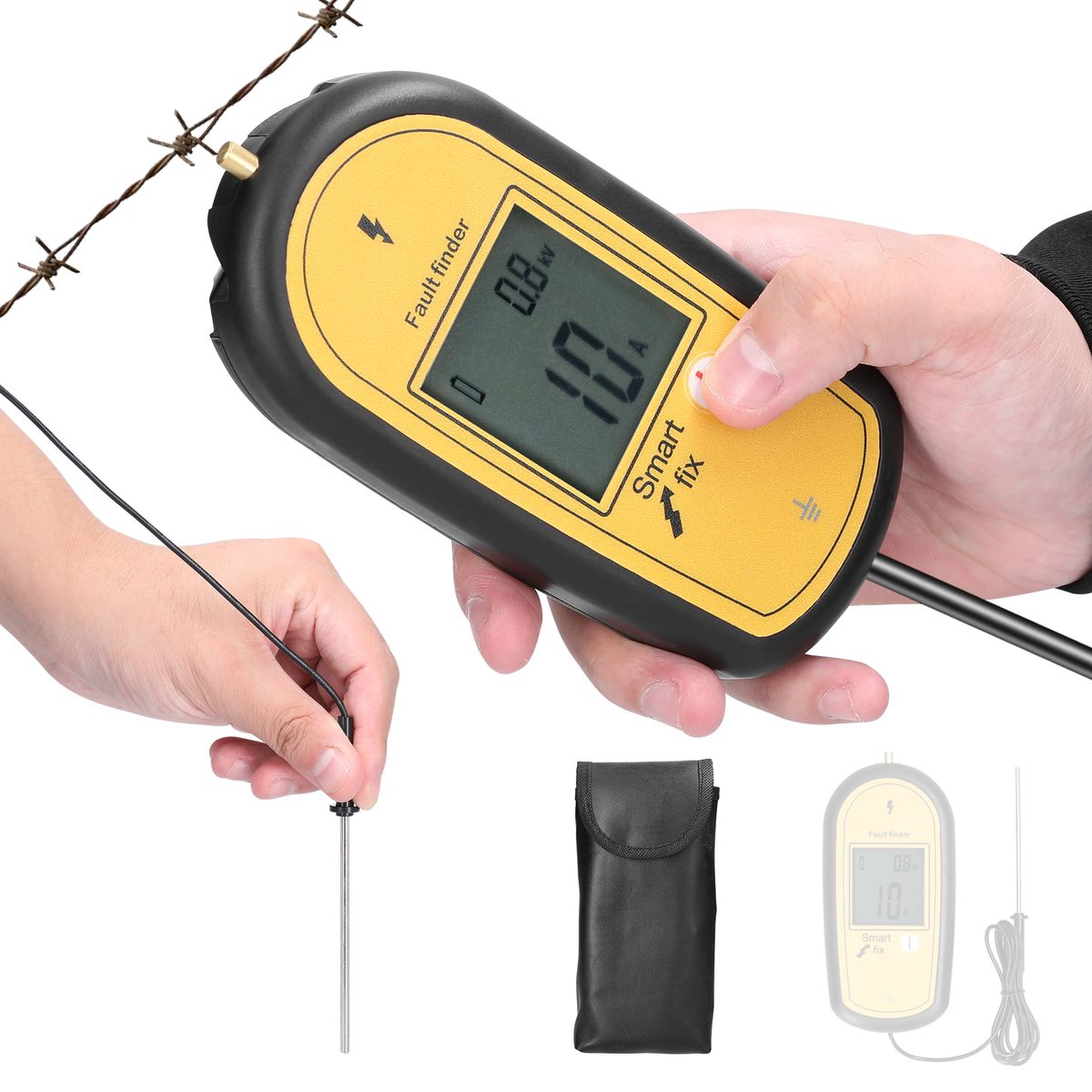 200-15000V Handheld Portable Ranch Fence Fault Finder