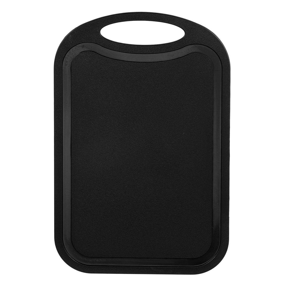 Plastic Chopping Block Meat Vegetable Cutting Board Non-Slip Anti Overflow With Hang Hole Chopping Board Black