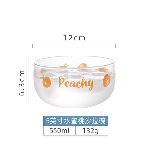 Dessert Glass Cups Fruit Salad Bowl Breakfast Dining Coffee Mug Cups Set Girl Gift Kitchen Vaso Home Drinkware DF50BL