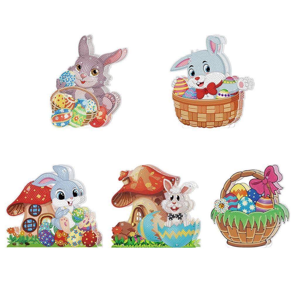 DIY Diamond Painting Ornaments Easter Decoration LED Lamp
