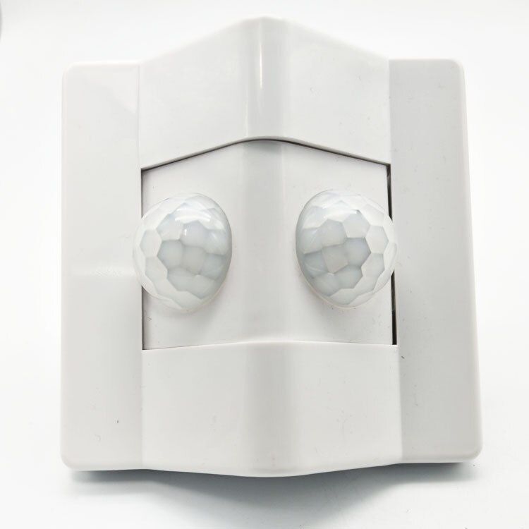 Double Head Motion Sensor Switch AC90-270V Human Body Induction Sensor Light Control Detector Adjustable Delay Sensor Switch