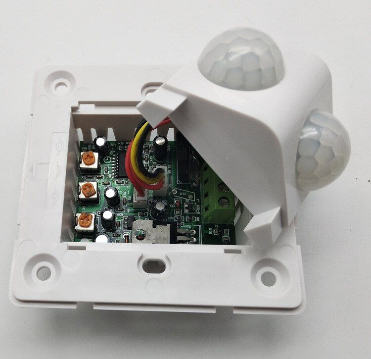 Double Head Motion Sensor Switch AC90-270V Human Body Induction Sensor Light Control Detector Adjustable Delay Sensor Switch