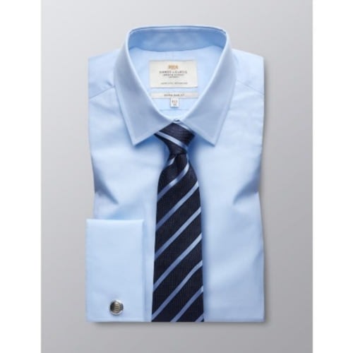 Men's Formal Dress Shirt With Matching Tie - Sky Blue