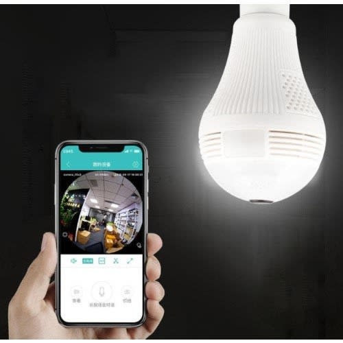Home Camera 360 Degree Security Vision Smart Bulb Camera
