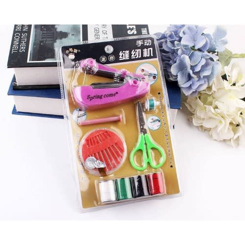 Spring Come Mini Sewing Machine Coil Scissors Set