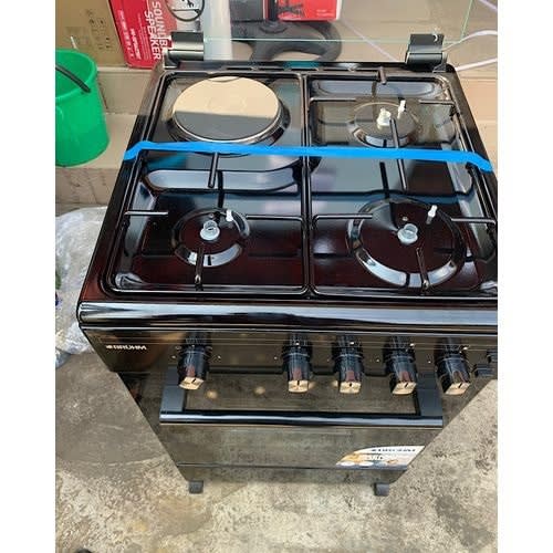3 Gas & 1 Electric Standing Gas Cooker With Gas Oven & Grill