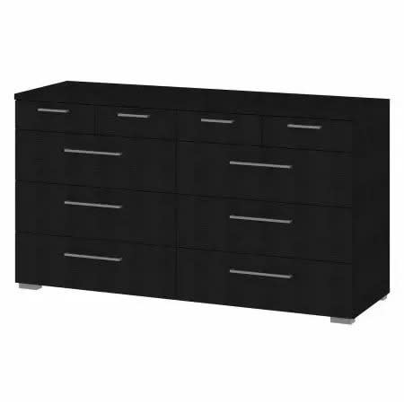 Rolland 10 Drawer Dresser - Black
