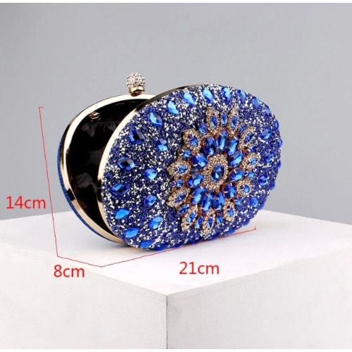 Ladies Clutch Purse - Blue