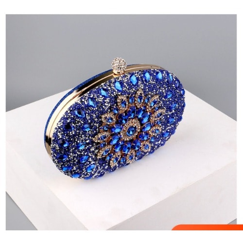 Ladies Clutch Purse - Blue