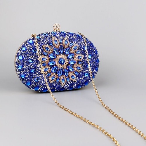Ladies Clutch Purse - Blue