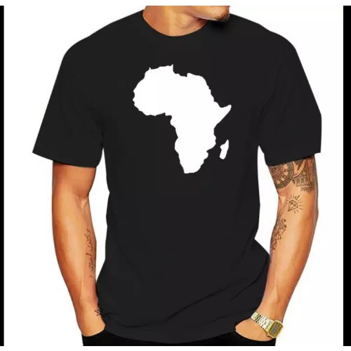 3 In 1 Africa Print T-shirts - Black White Yellow