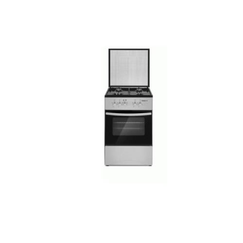 Gas Cooker -  4 Gas Burner With Gas Oven - Black & Grey