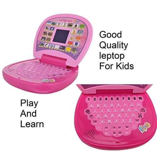 Educational Computer Abc And 123 Learning Kids Laptop With Led Display And Music