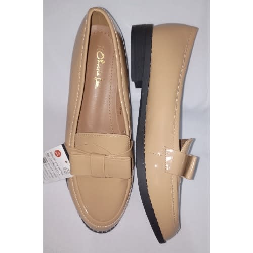 Taped Bow Flat Shoe For Ladies