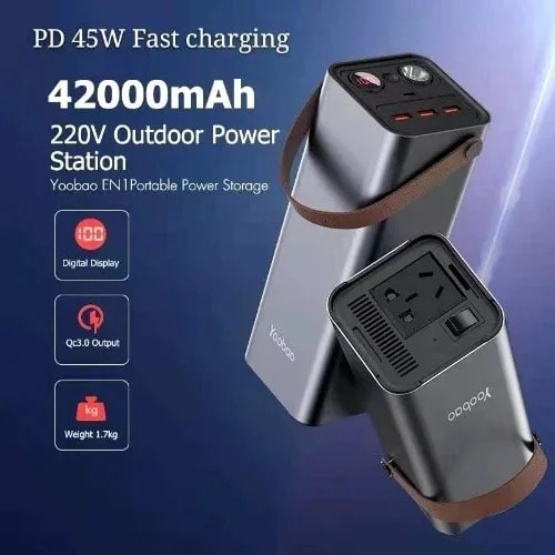 En1 Multi Functions Portable Power Station - 42000mah