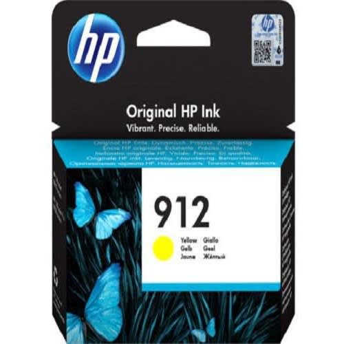 912 Yellow Original Ink Cartridge - 3yl79ae