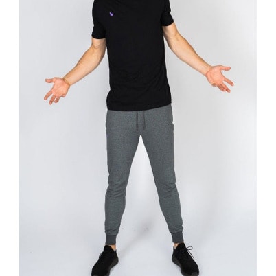 2-in-1 Thick Joggers Pant - Navy Blue & Dark Grey