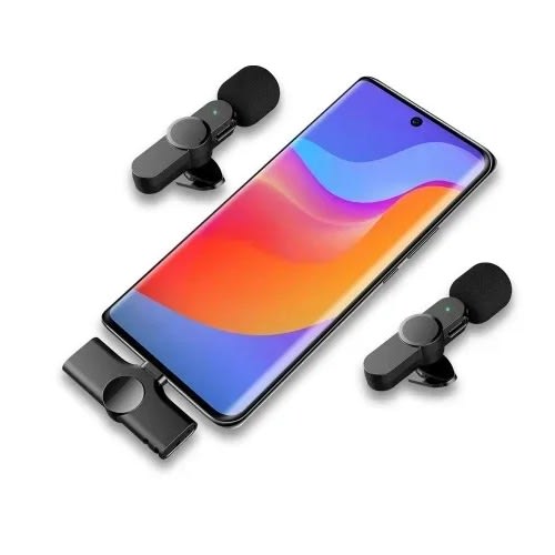Wireless Lavalier Double Microphone For Android Type C