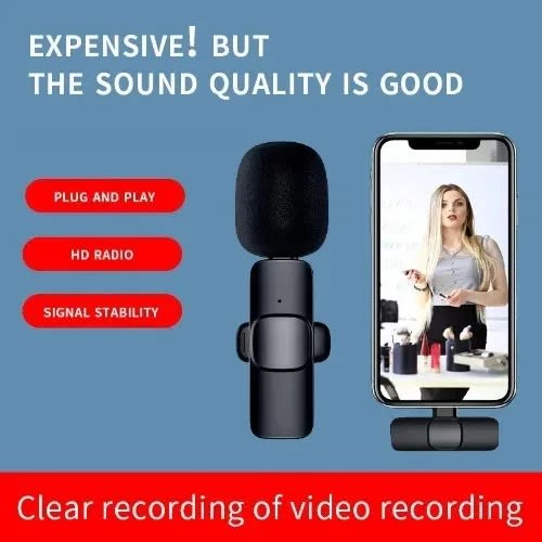 Wireless Lavalier Double Microphone For Android Type C