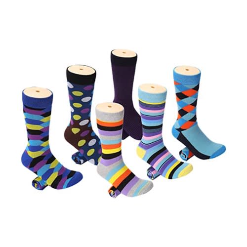 Marino Niffty Pattern 6 Pack Men Socks -Pack 315
