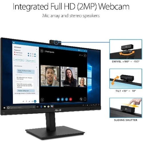 Be279qsk 27-inch Video Conference Monitor – Full Hd, Ips, Built-in Adjustable 2mp Webcam