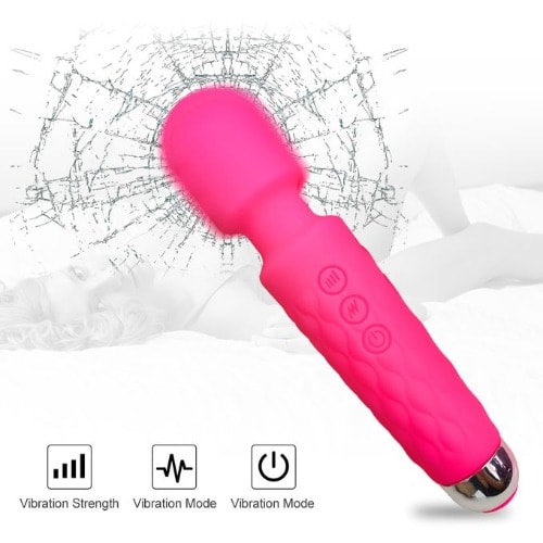 20 Speed Rechargeable Magic Wand Clitoris Vibrator