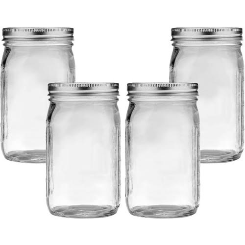 6 Piece Set Ball Mason Glass Jars  - 500ml