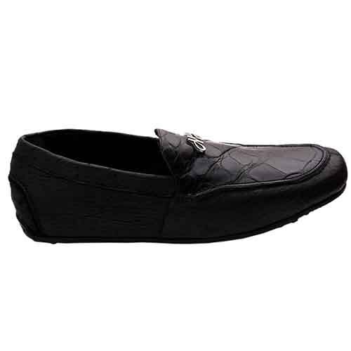 Mauri Soft Calf And Alligator Skin Loafer