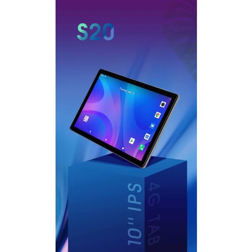 S20 10.1-inch 4g Tablet With Keyboard - 3GB RAM - 32GB ROM - Android 10 - Black