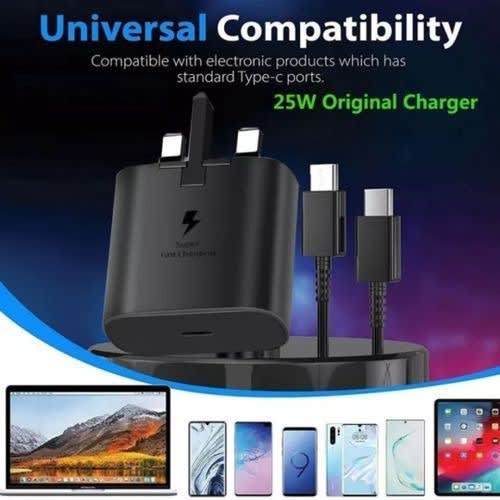 Universal Usb Pd 3.0 25w Usb C To C Fast Charger for Samsung & Other Type C Support Devices