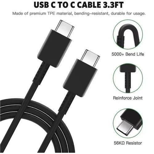 Universal Usb Pd 3.0 25w Usb C To C Fast Charger for Samsung & Other Type C Support Devices