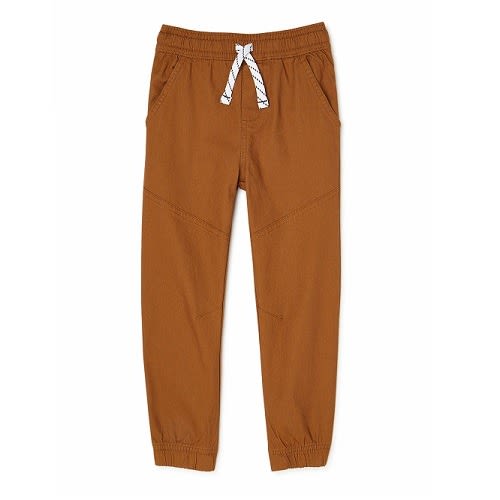 365 Kids Boys Woven Joggers Trouser Pant - Brown Trailblazer