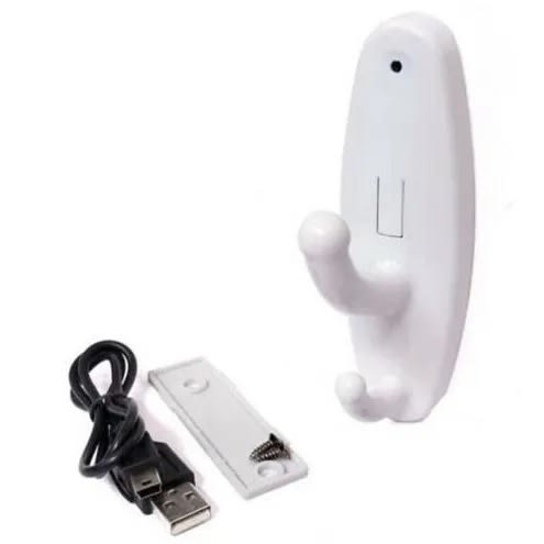 Mini Hanger Hook Spy Camera - Dvr Motion Detection 1080p - White
