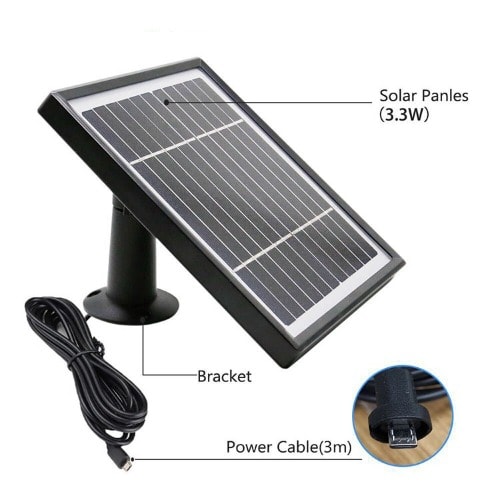 Solar Powered Cctv Wireless WIFI Ip Camera 1080p - 3mp