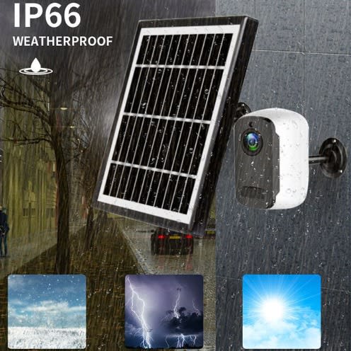 Solar Powered Cctv Wireless WIFI Ip Camera 1080p - 3mp