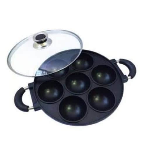 Non- Stick Masa Paddu And Sweet Cakes Maker - 7Holes