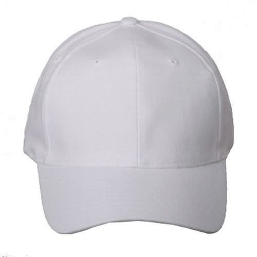 Plain Face Cap - White