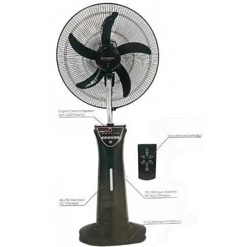 Rechargeable Mist Fan - Qrf-7116r - 16" - 80W