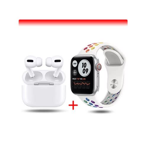 Waterproof Smart Watch + Bluetooth Headset -White