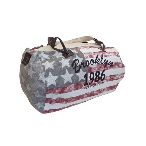 Stripes & Stars Canvas Duffle Bag