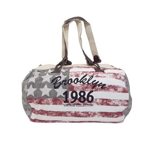 Stripes & Stars Canvas Duffle Bag