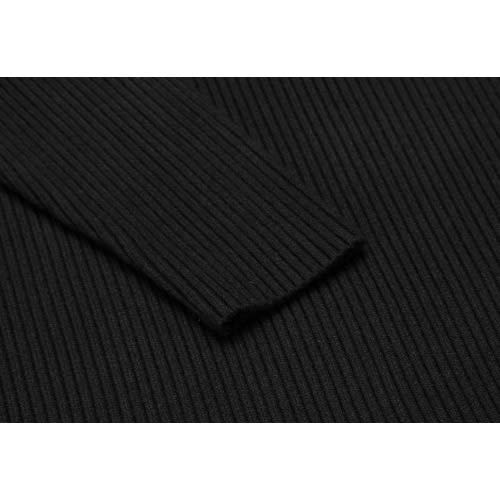 Ladies Turtleneck Long Sleeve T-shirt - Black