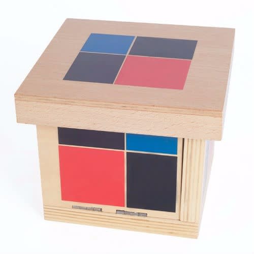 Montessori Binomial Cube--Multicolour--No