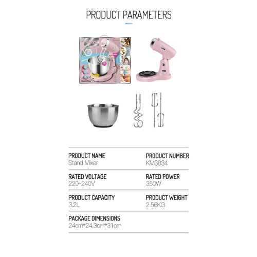 Km 3034 Stand Mixer 3.2l - 350w