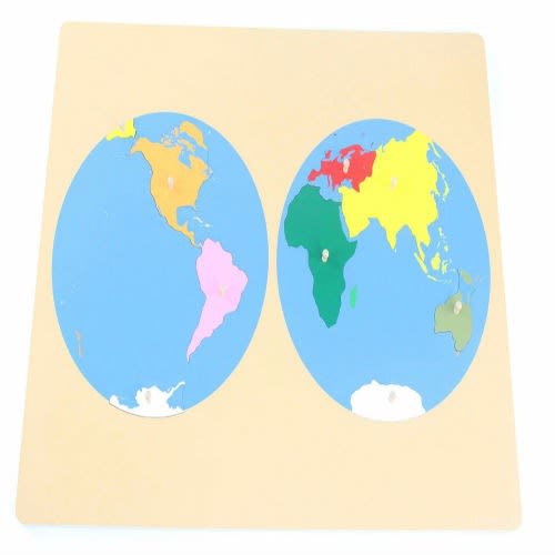 Montessori World Puzzle Map